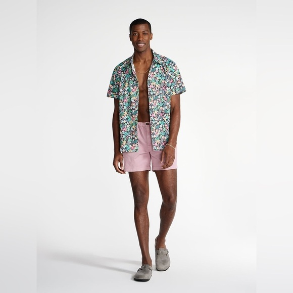 CHUBBIES The Bloomerang Button Down Tropical Print Shirt Size XL - Picture 4 of 13